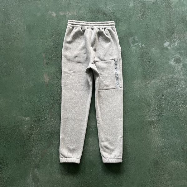 Set Trapstar Chenille Decoded 2.0 Hoodie Grey/Ice Blue - Image 5