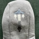 Set Trapstar Chenille Decoded 2.0 Hoodie Grey/Ice Blue - Image 6