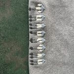 Set Trapstar Chenille Decoded 2.0 Hoodie Grey/Ice Blue - Image 8