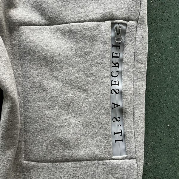 Set Trapstar Chenille Decoded 2.0 Hoodie Grey/Ice Blue - Image 9