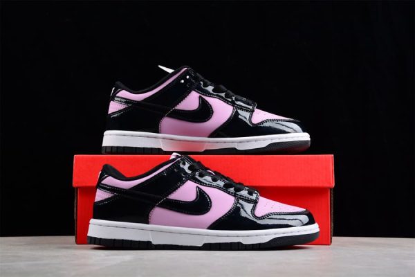 Nike Dunk Low Black Patent Pink - Image 2