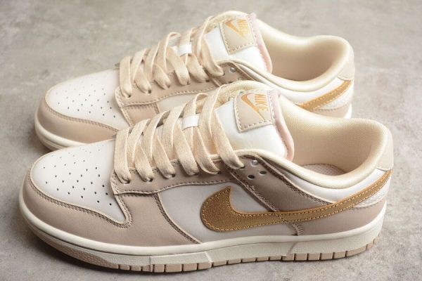 Nike Dunk Low Phantom Metallic Gold - Image 2