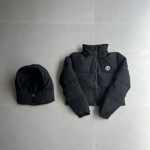 wamens-jacket-trapstar-irongate-hooded-puffer-black - Image 4