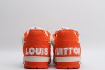 Louis Vuitton Trainer Monogram Denim Orange - Image 6