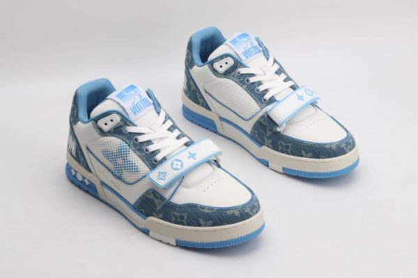 Louis Vuitton Trainer Monogram Denim - Image 3