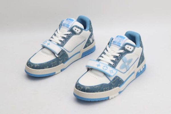 Louis Vuitton Trainer Monogram Denim - Image 5