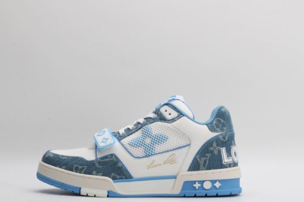 Louis Vuitton Trainer Monogram Denim - Image 9