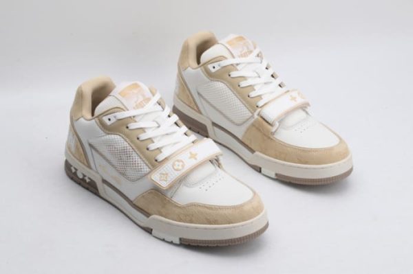 Louis Vuitton Trainer Beige White - Image 5