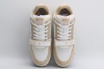 Louis Vuitton Trainer Beige White - Image 7