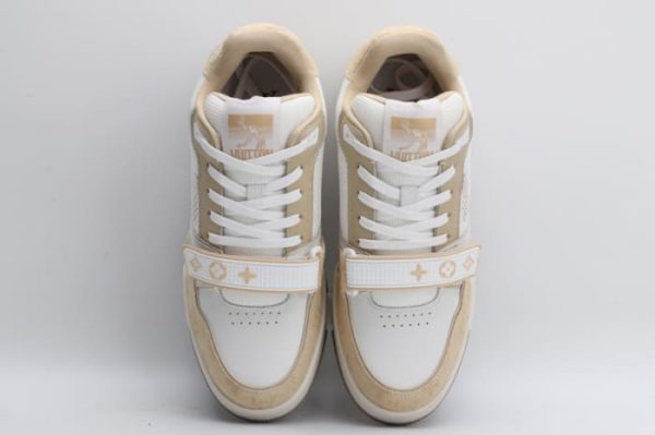Louis Vuitton Trainer Beige White - Image 7