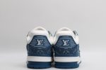 Louis Vuitton LV Trainer Monogram Denim White Blue - Image 5