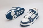 Louis Vuitton LV Trainer Monogram Denim White Blue - Image 7