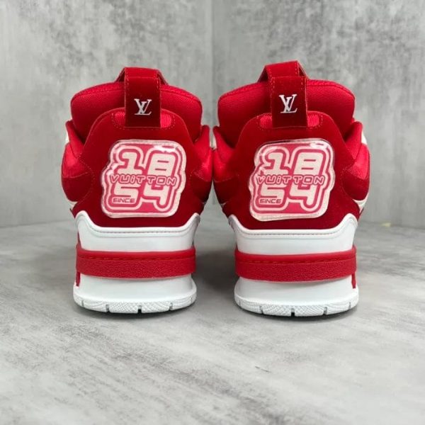 Louis Vuitton LV Skate Sneaker Red White - Image 5