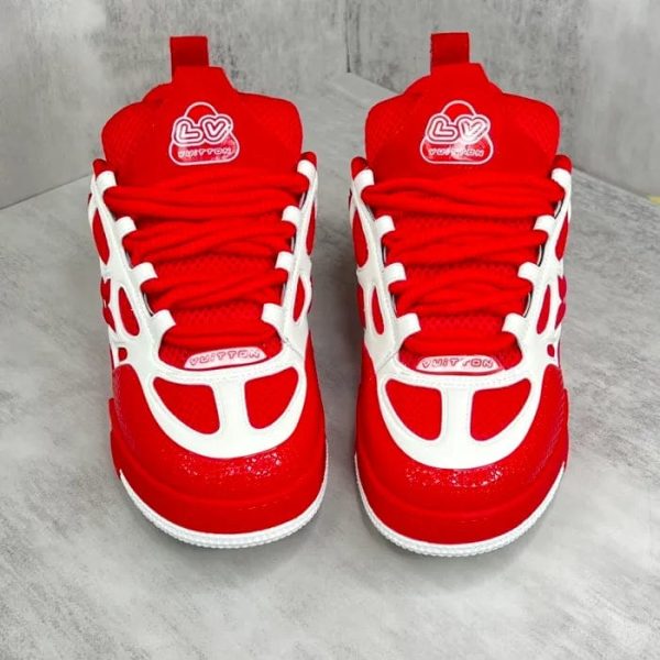 Louis Vuitton LV Skate Sneaker Red White - Image 6