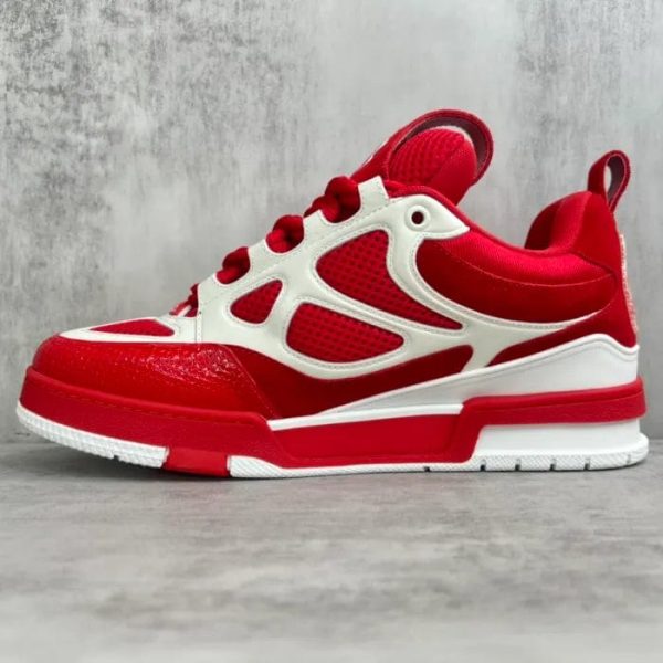 Louis Vuitton LV Skate Sneaker Red White - Image 8