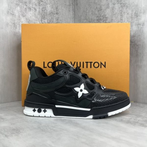 Louis Vuitton LV Skate Sneaker Black White - Image 2