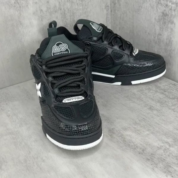 Louis Vuitton LV Skate Sneaker Black White - Image 6