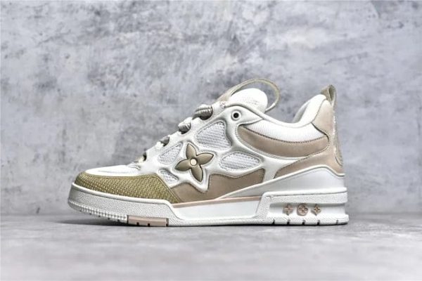 Louis Vuitton LV Skate Sneaker Beige White - Image 2