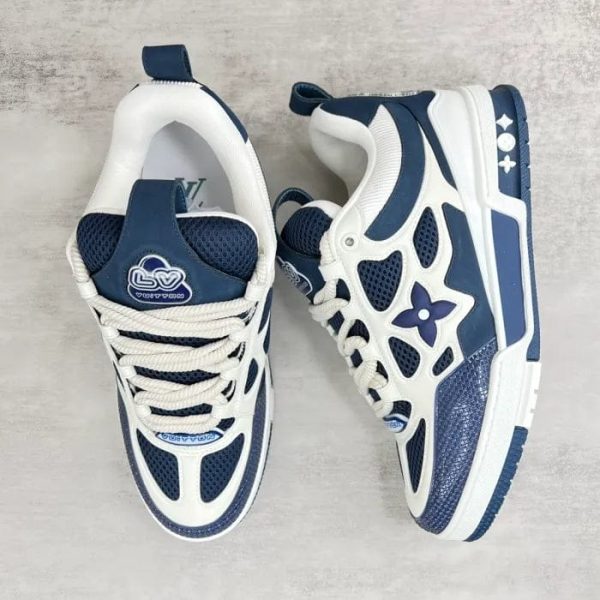 Louis Vuitton LV Skate Sneaker Marine White - Image 4