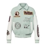 Jacket Louis Vuitton Leather and Wool Varsity