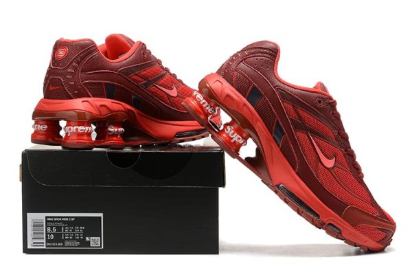 Supreme x Nike Shox Ride 2 Red - Image 2