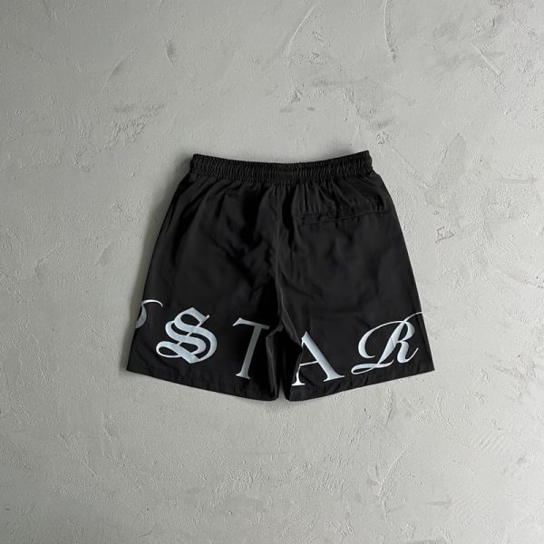 Shorts Trapstar Script Swimming Black/Nigara Mist - Image 3
