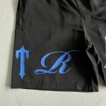 Shorts Trapstar Script Swimming Black/Dazzling Blue - Image 4