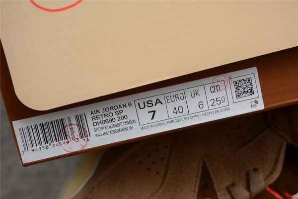 Air Jordan 6 Retro – Travis Scott “British Khaki” - Image 10