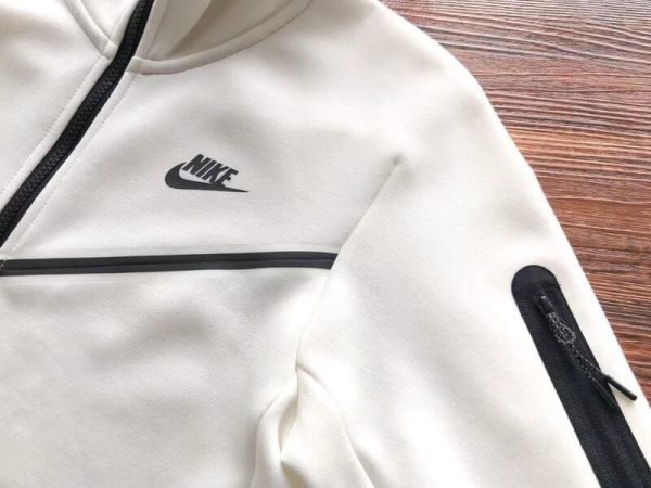 Jacket Nike Tech Fleece White - Image 5
