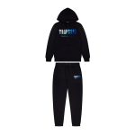 Set Trapstar Chenille Black/Blue