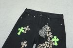 Jeans Chrome Hearts Green & Leopard Cross - Image 4