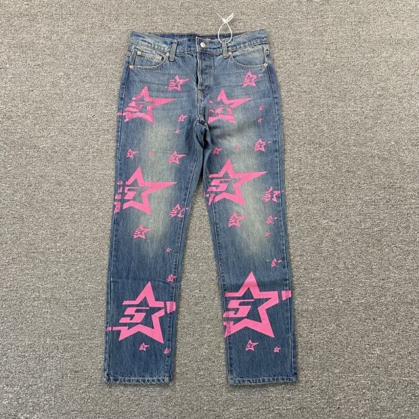 Jeans Sp5der Pink Stars - Image 2
