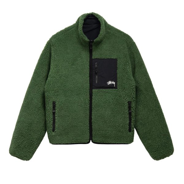 d69408_8759-1.jpg Jacket Stussy 8 Ball Sherpa Reversible - Image 1