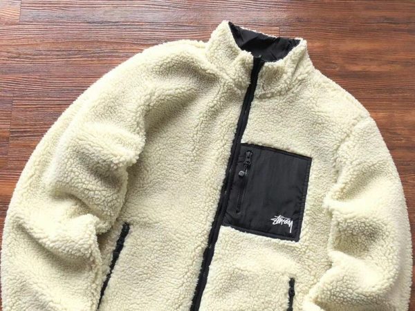 Jacket Stussy 8 Ball Sherpa Reversible - Image 5