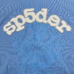 Hoodie Sp5der Web Sky Blue - Image 4