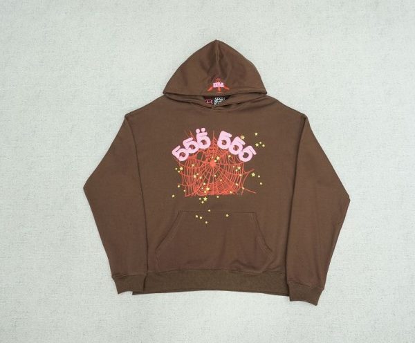Hoodie Sp5der Angel Number Brown - Image 2