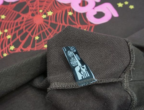 Hoodie Sp5der Angel Number Brown - Image 8