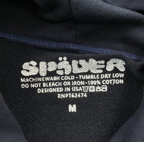 Hoodie Sp5der Adult Sweatshirt Navy - Image 9