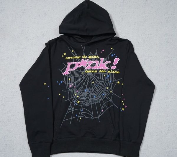 Hoodie Sp5der P*NK Black - Image 2
