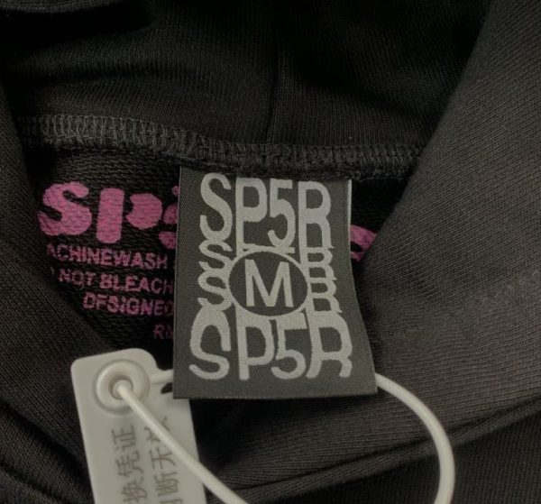 Hoodie Sp5der P*NK Black - Image 11