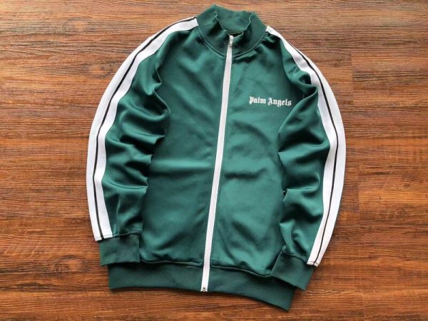 Set Palm Angels Logo Tracksuit Green - Image 3