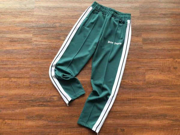 Set Palm Angels Logo Tracksuit Green - Image 4