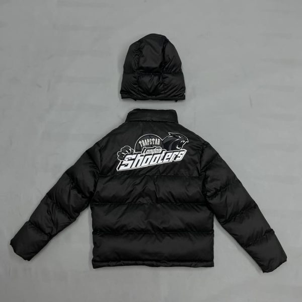 Trapstar Shooters Hooded Puffer Black/Reflective - Image 4