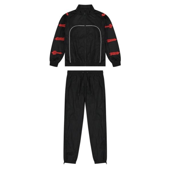 d69450_10152-1.jpg Kit Trapstar Irongate 2.0 Shellsuit Red black - Image 1