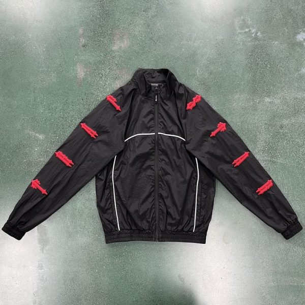 Kit Trapstar Irongate 2.0 Shellsuit Red black - Image 2