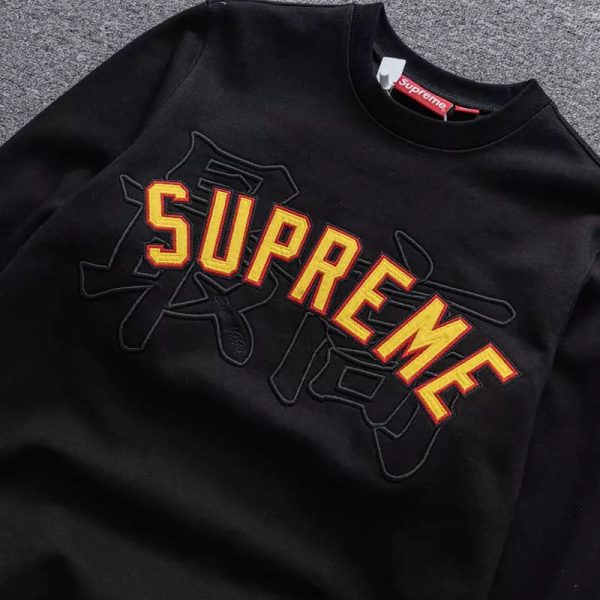 Sweatshirt Supreme Kanji Logo Black - Image 3