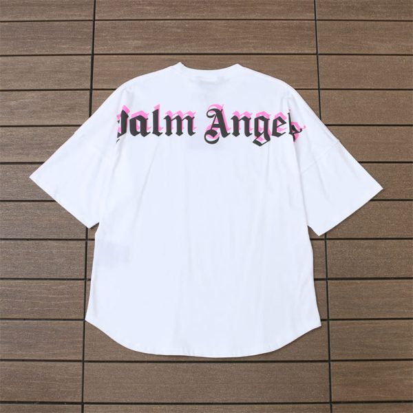 T-shirt Palm Angels Double Logo Oversized - Image 3
