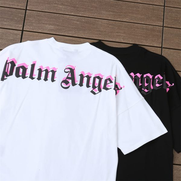 T-shirt Palm Angels Double Logo Oversized - Image 7