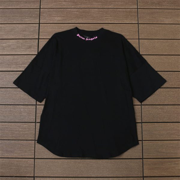 T-shirt Palm Angels Double Logo Oversized - Image 3