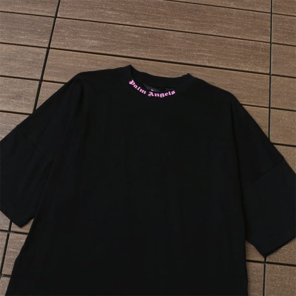 T-shirt Palm Angels Double Logo Oversized - Image 4